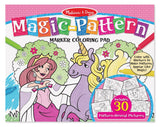 Melissa Doug Magic-Patterns Coloring Pad - Pink 9432