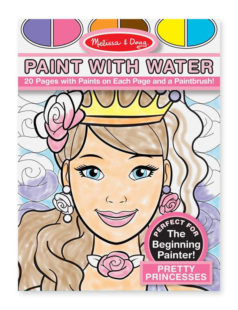 Melissa Doug Paint with Water - Pretty Princesses 9434