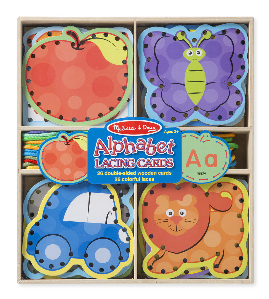 Melissa & Doug Alphabet Lacing Cards 9490
