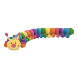 Melissa & Doug Longfellow Caterpillar - Rainbow-Colored Stuffed Animal With 32 Floppy Feet (over 2 feet long)