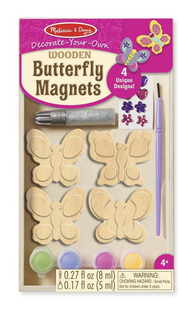 Melissa & Doug DYO Wooden Butterfly Magnets 9515
