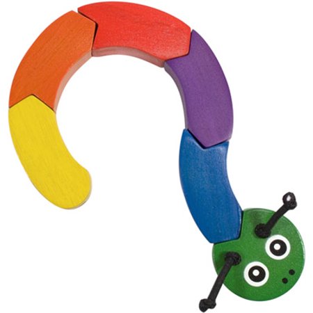 Melissa & Doug Caterpillar Wooden Grasping Toy for Baby