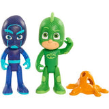PJ Masks Figure, 2 Pack, Gekko vs Night Ninja
