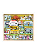 Melissa and Doug Wooden Castle and Kingdom Play Set with 32 Blocks