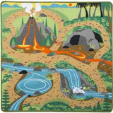 Melissa & Doug Prehistoric Playground Dinosaur Activity Rug (39 X 36) - 4 Toy Animals Toy