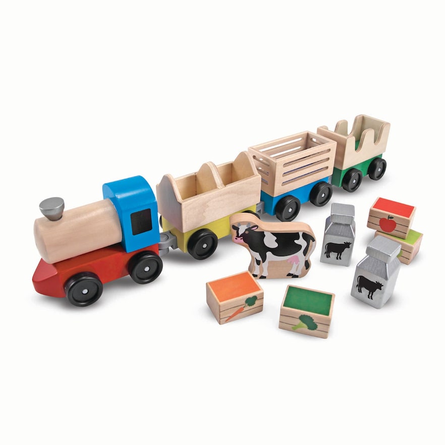 Toddler Melissa & Doug Wooden Farm Train