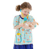 Melissa & Doug Pediatric Nurse Role Play Costume Set (8pc) - Includes Baby Doll, Stethoscope, Adult Unisex, Size: Newborn, Gold