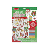 Melissa & Doug Mess-Free Glitter Christmas Stickers - 26 Foam Stickers, 8 Glitter Sheets