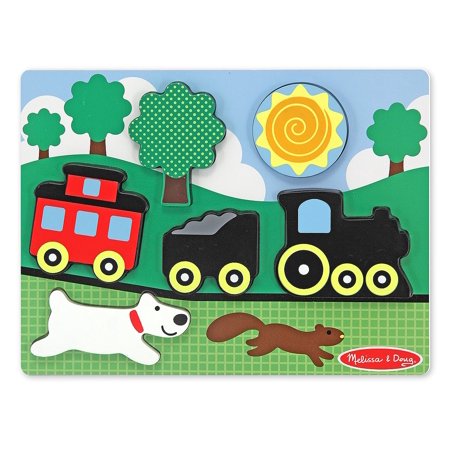 Chunky Puzzle Scene - Red Caboose - 6 Pieces