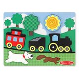 Chunky Puzzle Scene - Red Caboose - 6 Pieces