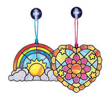 Melissa & Doug Stained Glass Made Easy Activity Kit: Heart and Rainbow - 80+ Stickers