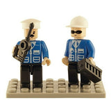 Bundle of 2 |Brictek Mini-Figurines (2 pcs Police & 3 pcs Astronaut Space Sets)