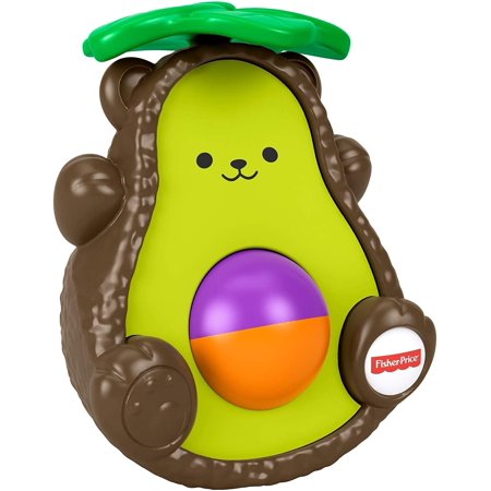 Fisher-Price Avocado Bat-at-Bear Mini Toy Ages 6m
