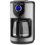 KitchenAid 12 Cup Glass Carafe Onyx Black Coffee Maker (KCM111OB) Closeout