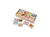 Melissa & Doug Self-Correcting Alphabet Wooden Puzzles With Storage Box 27pc