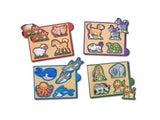 Melissa & Doug Animals Mini-Puzzle Pack