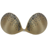 NuBra Aphrodite A100SC7 Crystals on both Cups Satin Bra Cups