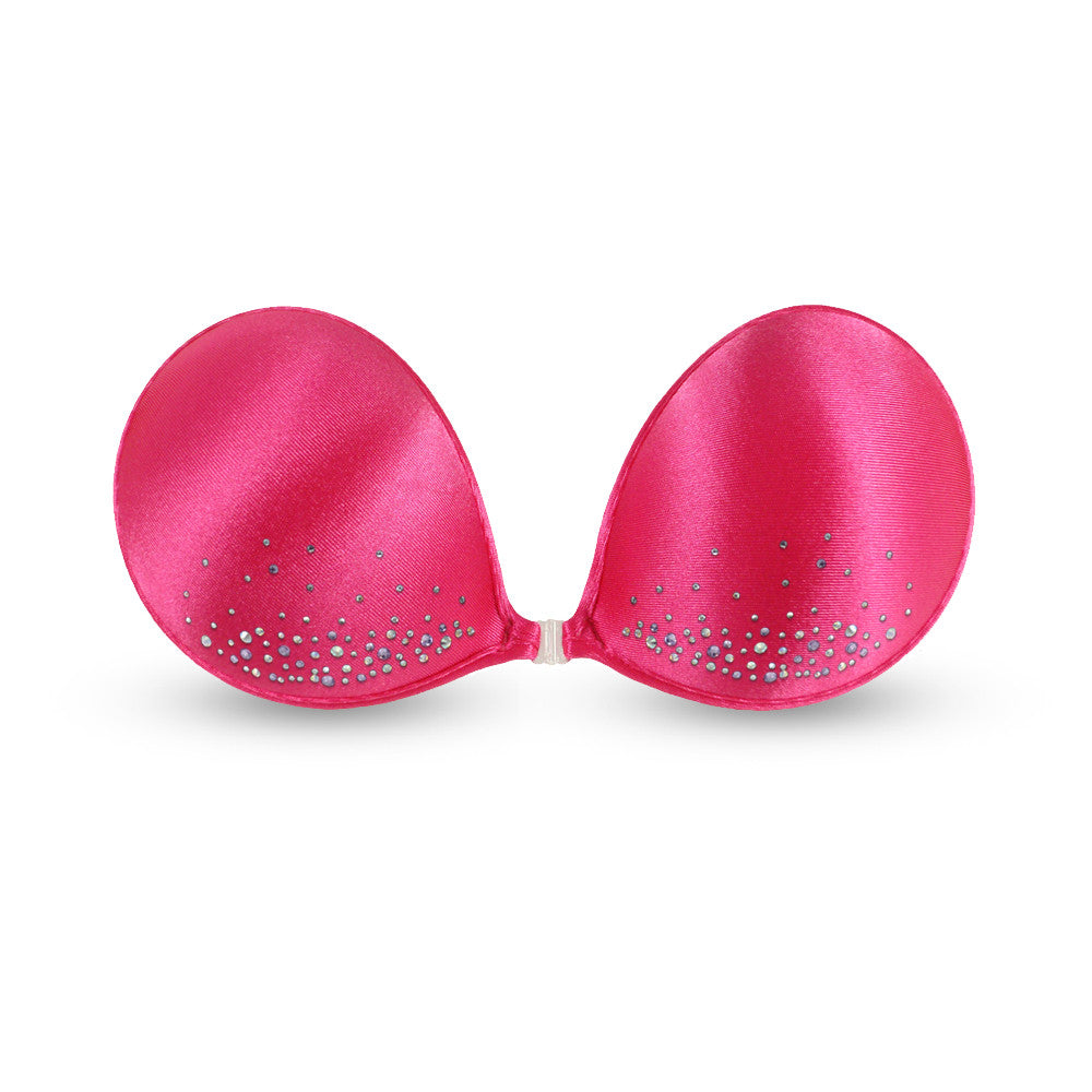 NuBra Aphrodite A100SC8 Crystals on both Cups Satin Bra Cups