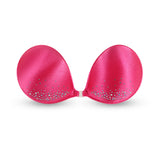 NuBra Aphrodite A100SC8 Crystals on both Cups Satin Bra Cups