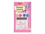 Melissa & Doug Decorate-Your-Own Pendant Jewelry Craft Kit (Makes 4 Necklaces)