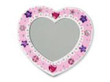 Melissa & Doug Decorate-Your-Own Wooden Heart Mirror Craft Kit
