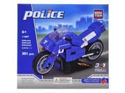 Bundle of 2 |Brictek Building Construction Sets (Small Police Station & Police Racing Motorcycle)