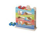 Melissa & Doug First Play Roll & Ring Ramp Tower With 2 Wooden Cars