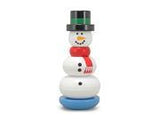 Melissa & Doug Snowman Stacker Wooden Toddler Toy (8pc)