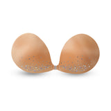 NuBraCr Aphrodite A300C8 Crystals on both cups Seamless Bra Cups