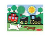 Chunky Puzzle Scene - Red Caboose - 6 Pieces