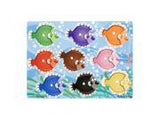 Melissa & Doug Colorful Fish Wooden Peg Puzzle (9 pcs)