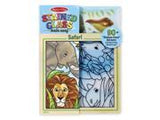 Melissa & Doug Stained Glass Made Easy Activity Kit: Safari - 90+ Stickers, Wooden Frame