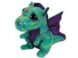 Ty Beanie Boos Cinder The Green Dragon Plush 6"