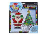 Melissa & Doug Stained Glass Made Easy Craft Kit - Santa and Tree Ornaments