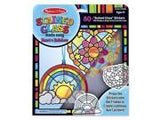 Melissa & Doug Stained Glass Made Easy Activity Kit: Heart and Rainbow - 80+ Stickers