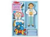 Melissa & Doug Julia Magnetic Dress-Up Wooden Doll Pretend Play Set (25+pc)