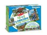 Melissa And Doug Dinosaurs 4-In-1 Jumbo Linking Floor Puzzle 96pc