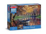 Melissa & Doug Mirror Pond Autumn Boat Cardboard Jigsaw Puzzle (500 pcs, 1.5 x 2 feet)