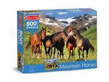 Melissa & Doug Mountain Horses Cardboard Jigsaw Puzzle (500 pcs, 1.5 x 2 feet)