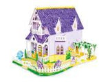 Melissa & Doug Pretty Purple Dollhouse 3-D Puzzle (16 x 10.75 x 10.75 inches, 100+ pcs)