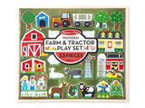 Melissa & Doug Wooden Farm & Tractor Play Set (33 pcs)
