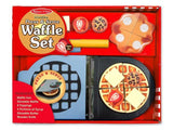 Toddler Melissa & Doug 'Press & Serve' Wooden Waffle Set