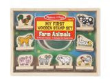 Melissa & Doug My First Wooden Stamp Set - Farm Animals