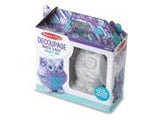 Melissa & Doug Decoupage Made Easy Owl Paper Mache Craft Kit With Stickers