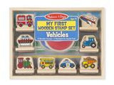 Melissa & Doug My First Wooden Stamp Set - Vehicles