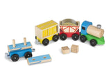 Melissa & Doug Cargo Train - Classic Wooden Toy (4 linking cars, approx. 5 inches long each)