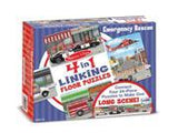 Melissa And Doug Rescue Vehicles 4-In-1 Jumbo Linking Floor Puzzle 96pc