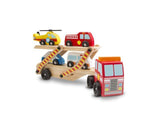 Melissa & Doug Emergency Vehicles Carrier Play Set