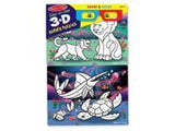 Melissa & Doug Easy-to-See 3-D Marker Coloring Puzzles - Safari and Ocean (24 pcs each)