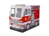 Melissa & Doug Fire Truck Indoor Corrugate Cardboard Playhouse (4 Feet Long)